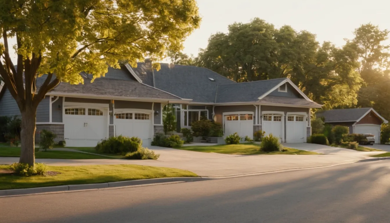 Bungalow and ranch homes with garage doors in Blaine